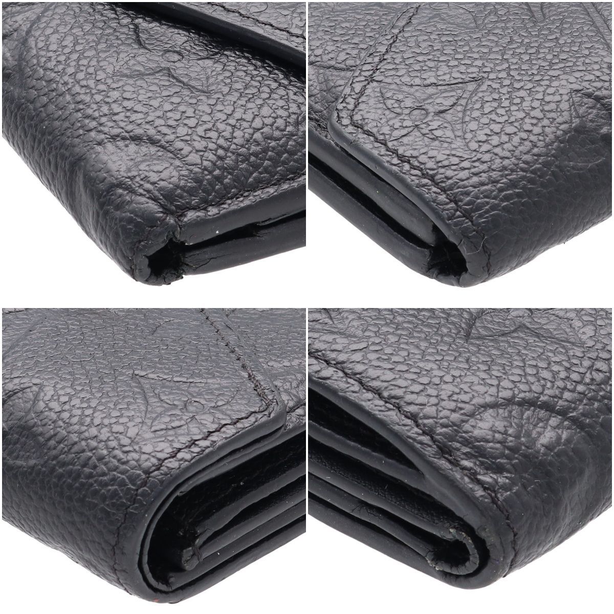 【中古】 LOUIS VUITTON ルイ・ヴィトン ポルトフォイユ･ゾエ M62935 モノグラム・アンプラント ノワール ブラック コンパクト ウォレット 財布 25023506 RS