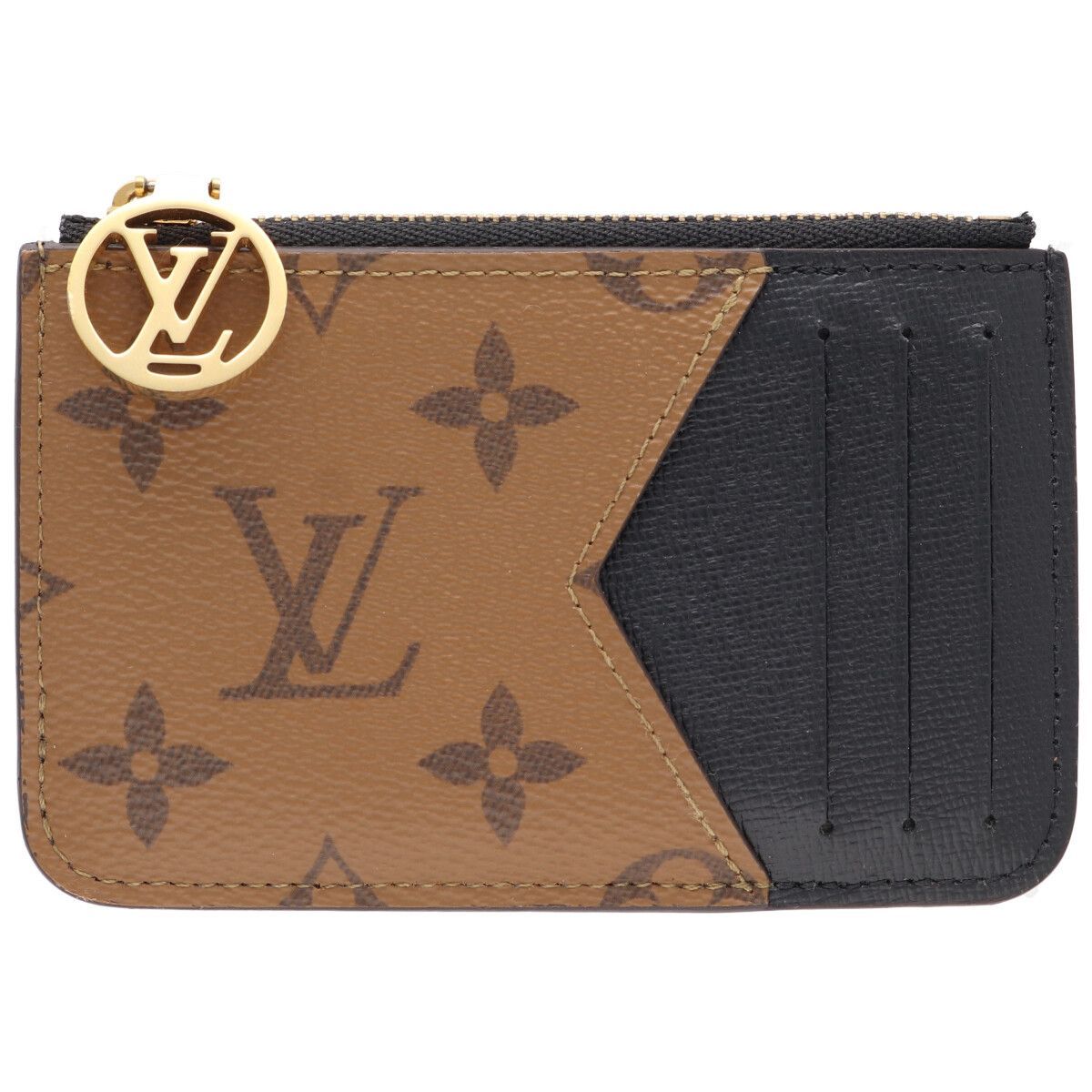 【中古】 LOUIS VUITTON ルイ・ヴィトン カードケース ポルト カルト・ロミー M81912 モノグラム・リバース フラグメントケース 財布 ウォレット 24008136 RS