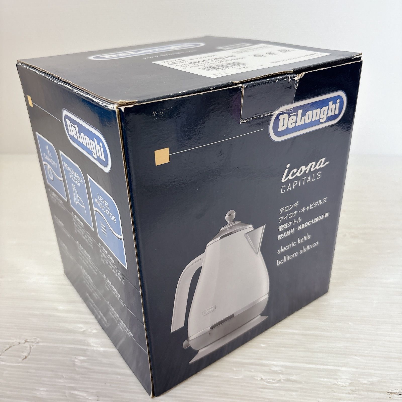 DeLonghi KBOC1200J-W アイコナ・キャピタルズ 電気ケトル #1223-17