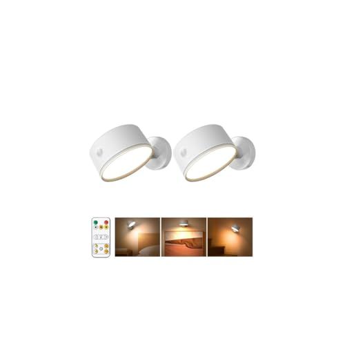 スポットライト2個 LED ブラケットライト 工事不要 Type-C充電式 5000mAh ウォールライト 360度角度調節可能 コードレス 間接照明 おしゃれ 壁 ライト 3色切替 無段階調光 リモコン付き 壁掛け 省エネ 高輝度 取付簡単 16cecc6f