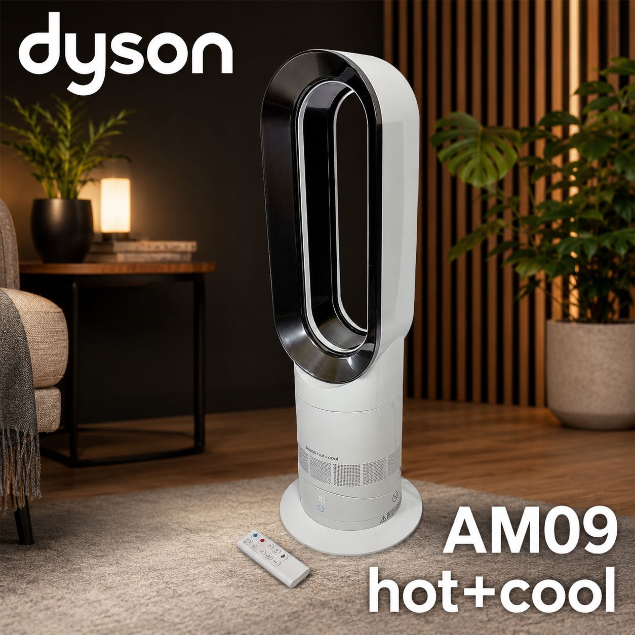 dyson AM09 hot+cool ファンヒーター #1872-0203-4 リモコン付き