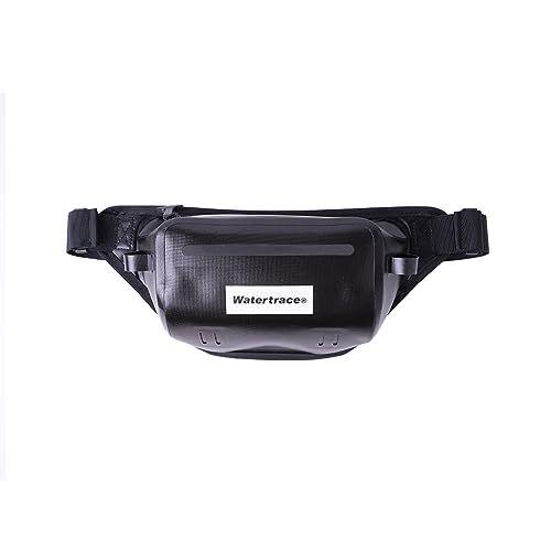 Watertrace防水 シュノーケリングバッグ ウエストバッグ カヌー カヤック サーフィン ボート 収納パック 釣り キャンプ パドルボード ジェットスキー オートバイ ドライバッグ ファニーパック(Black)送料無料