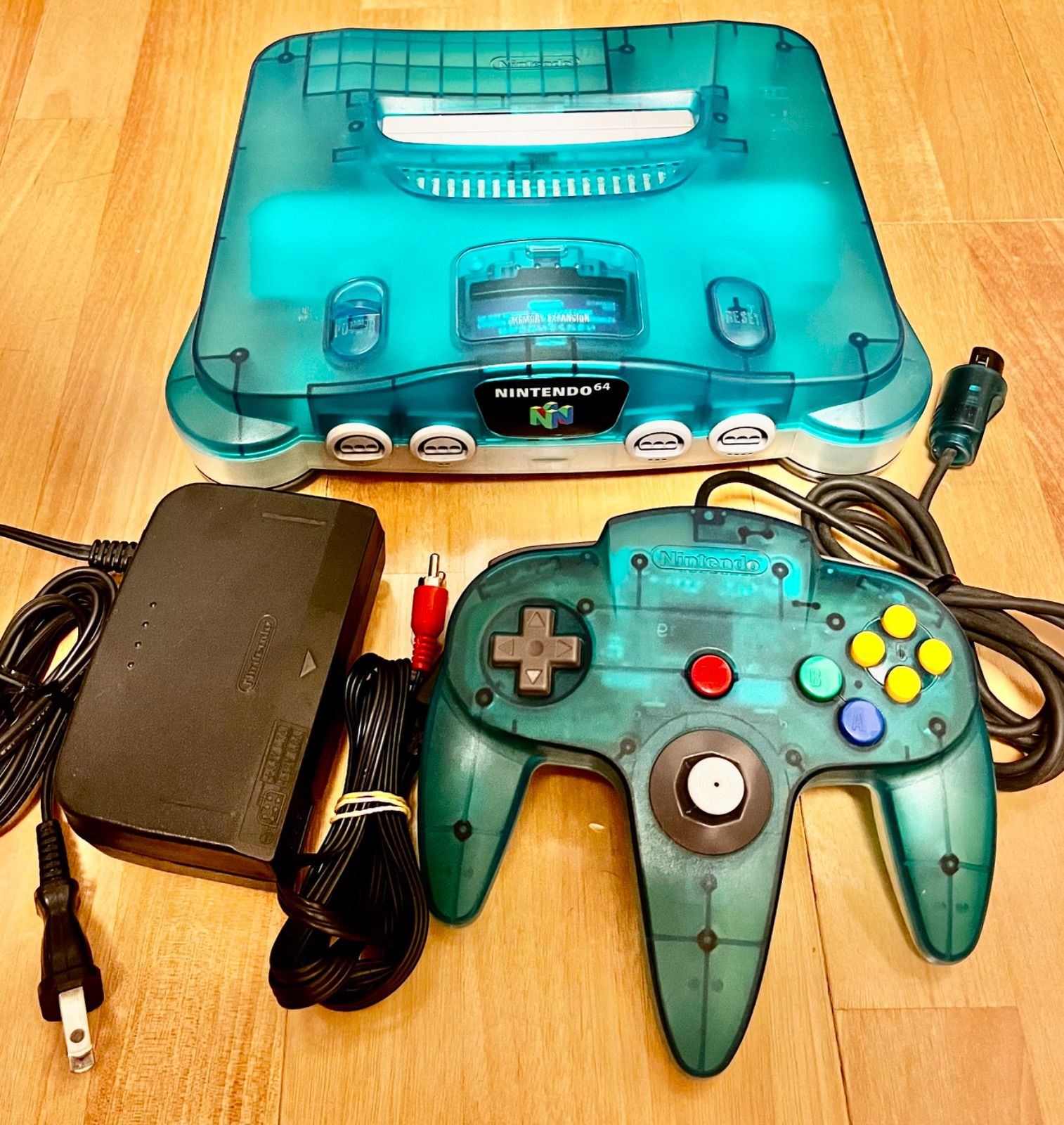 すぐ遊べるセット】Nintendo64 クリアブルー