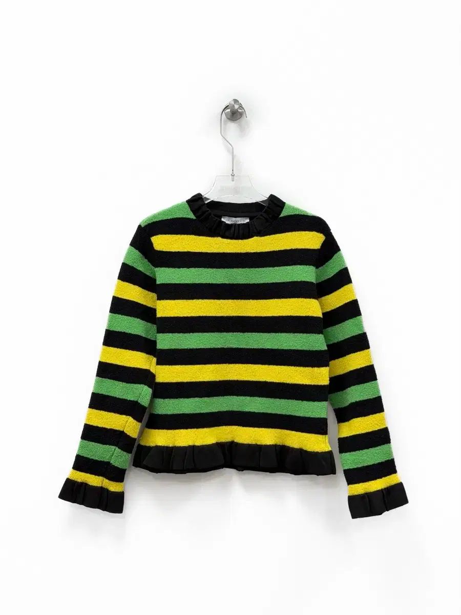 JW Kinloch Anderson(キンロックアンダーソン) ストライプ フリル ニット XS