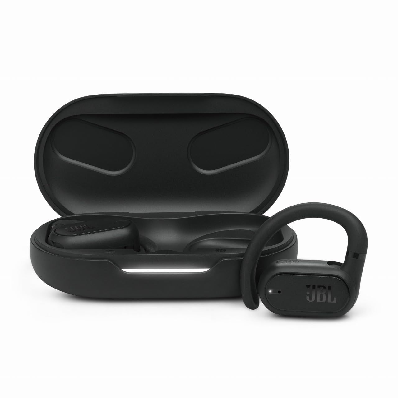 JBL SOUNDGEAR SENSE 完全ワイヤレスイヤホン/オープンイヤー/マルチポイント/IP54防水/Bluetooth5.3/耳を塞がない/音漏れ防止/ブラック/JBLSNDGEARSNSBLK [ブラック]