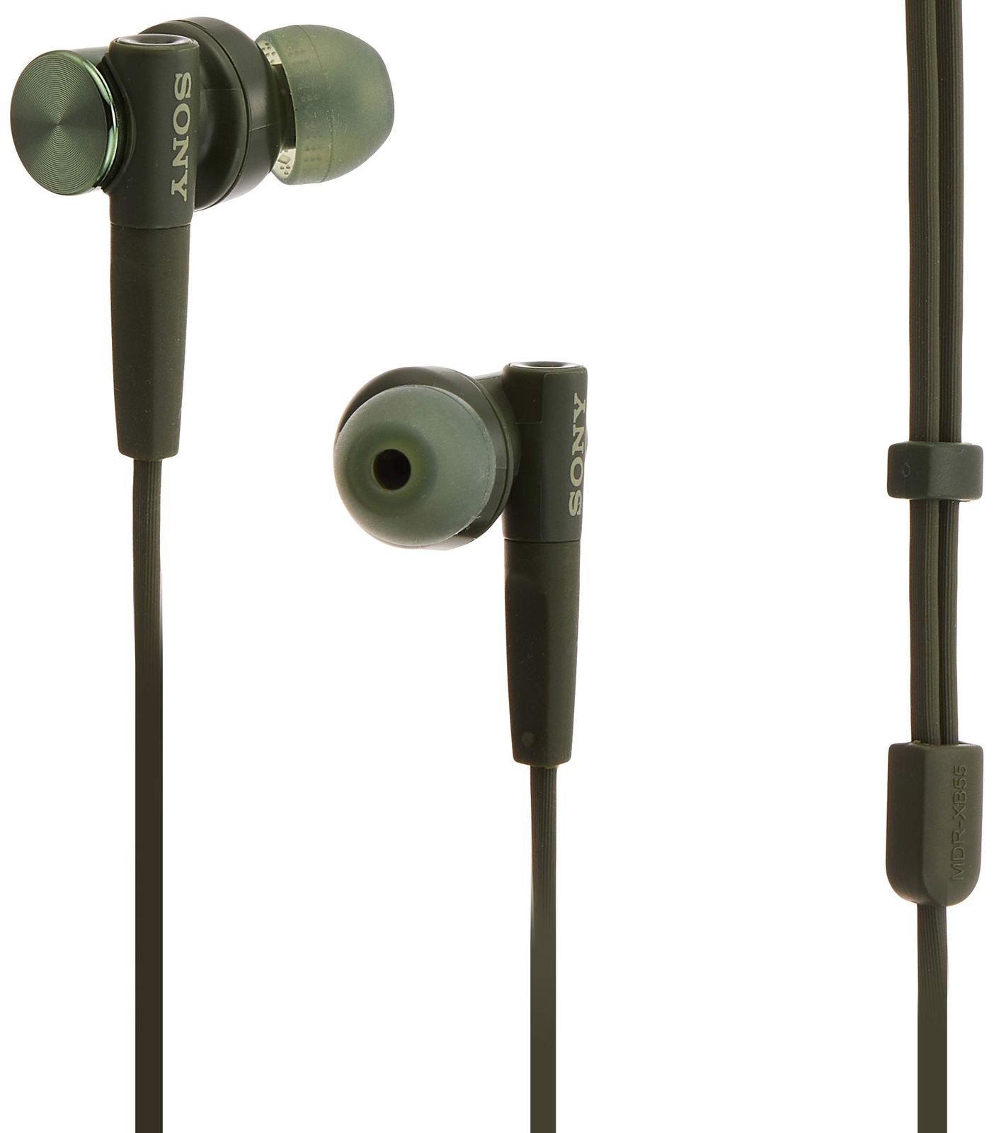 ソニー 有線イヤホン 重低音モデル MDR-XB55 : カナル型 グリーン MDR-XB55 G [グリーン] [単品]