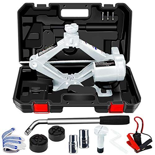☆新品☆NthPOWER 電動ジャッキ 3t 車用電動ジャッキ 12V 耐荷重 3トン ジャッキアップ ハンドレンチ付き 自動車 タイヤ交換電動じゃっき SUV・普通自動車対応車用ジャッキ 安全警告収納ケース付き 7d7b0910