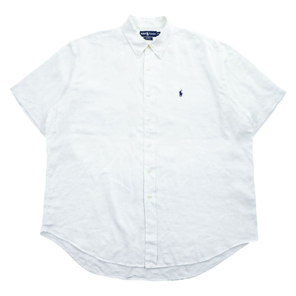 Ralph Lauren 90年代 ヴィンテージ BLAKE 半袖 リネン シャツ XL