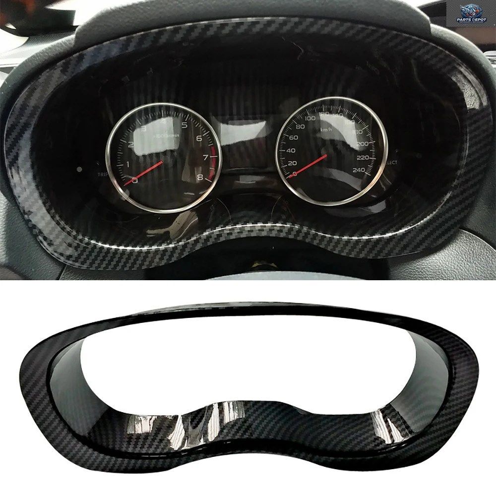 K-CAR ダッシュボード インストルメントパネル カバー トリム フレーム ABS カーボンファイバー スバル フォレスター 2013-2018 XV 2012-20