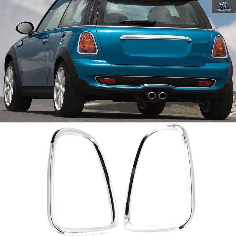 BMW MINI COOPER R56 R57 R58 R59 2007-2013 テールライトリング装飾フレーム 2個セット