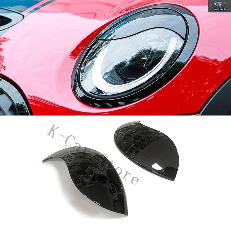 BMW MINI COOPER F54 F55 F56 F57 R55-R59 ヘッドライトアイブロウ装飾ダブルアイリッド改造ステッカー 2枚セット