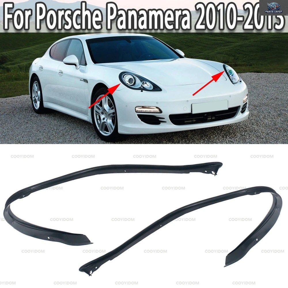 車のヘッドライトゴム製シーリングストリップトリムヘッドランプ装飾ストリップポルシェパナメーラ2010-13