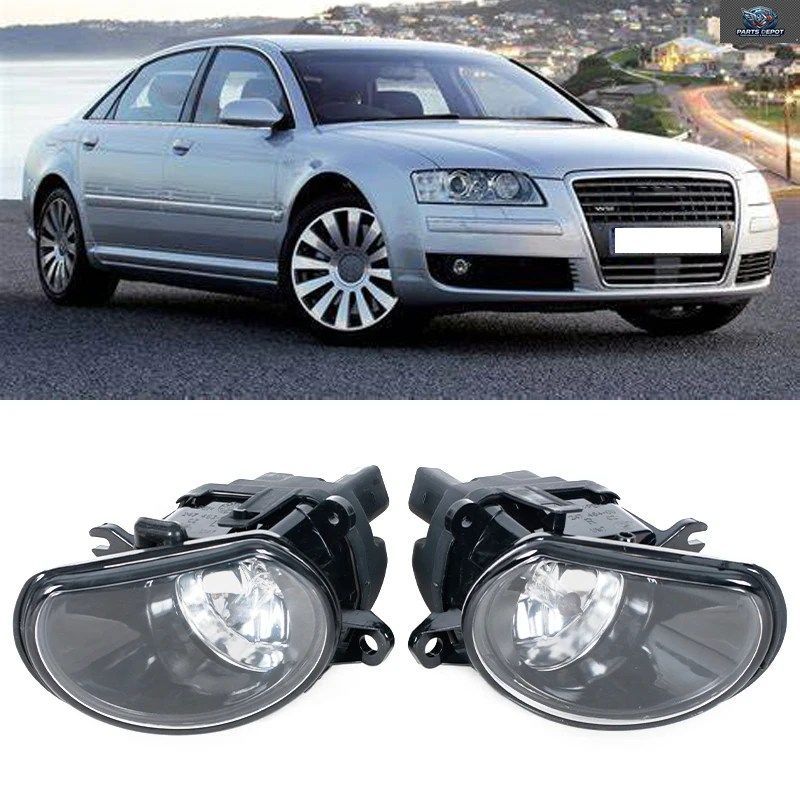 アウディ A8 D3 2004 - 2007 車用フロントフォグランプアセンブリ（ハロゲンバルブ付き）4E0941699A 4E0941700A