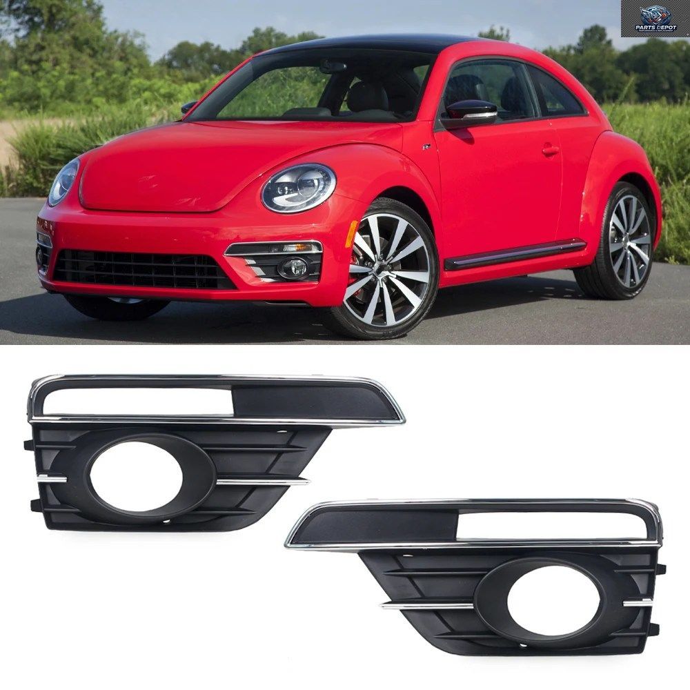 フォルクスワーゲン VW ビートル 2016 - 19 5C5854662J 車のフロントバンパーフォグライト フォグランプ グリルカバー