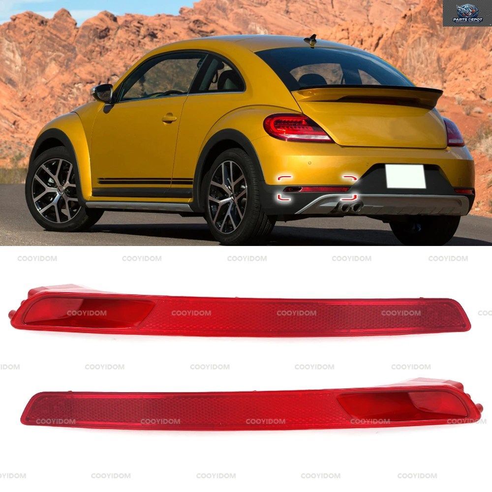 フォルクスワーゲン ビートル 2012 - 16 5C5945702B 5C5945701B 車のリアバンパーライトリフレクター警告ストップブレーキランプ