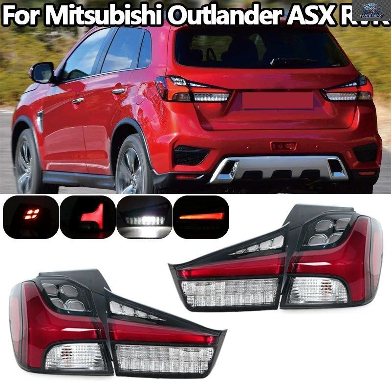 三菱アウトランダーASX RVR 2020 2021 LEDテールランプアセンブリ 車ブレーキリアライト警告リアターンシグナル車