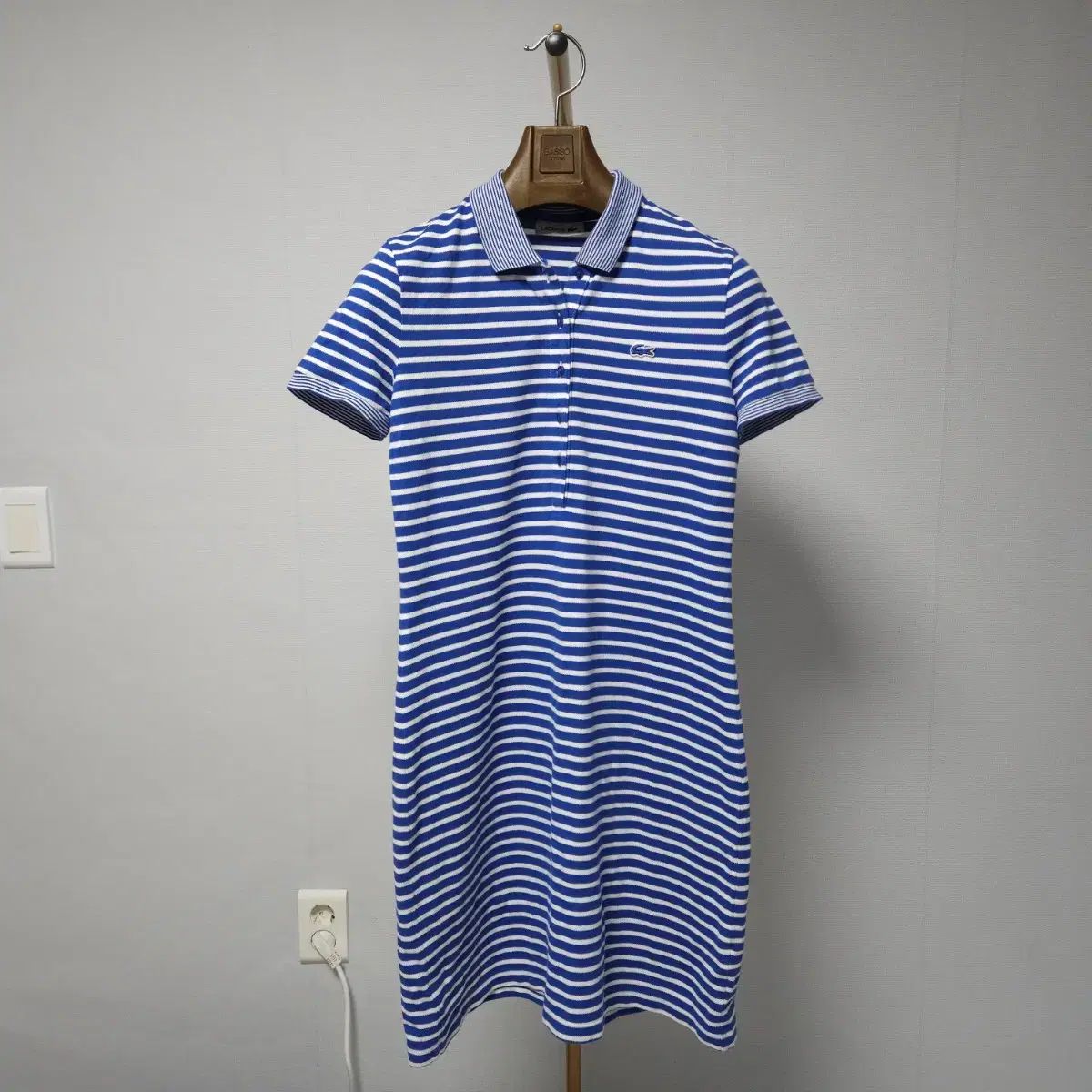 LACOSTE ラコステ レディース ストライプ カラ ONE PIECE
