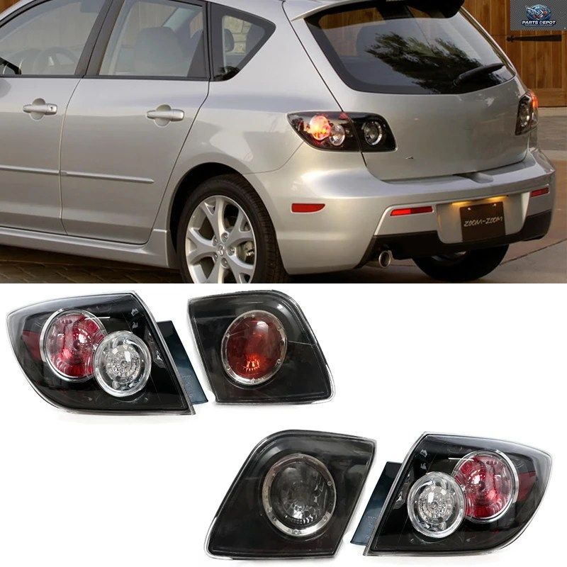 マツダ3 ハッチバック 2004-2010 216-1984L-UQ 216-1984R 車用リアテールライトターンシグナルブレーキランプアセンブリ