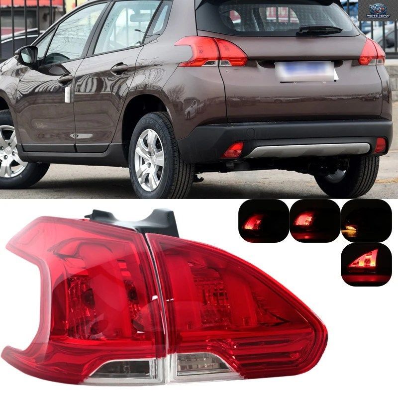 プジョー 2008 2013 - 16 リアバンパー テールライト ターンシグナルランプ 警告ブレーキランプ アセンブリ 車