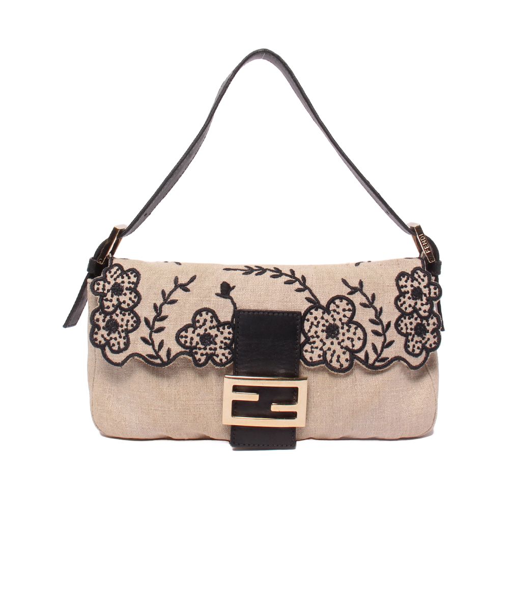 フェンディ ハンドバッグ ショルダーバッグ 肩掛け 花柄 キャンバス レディース FENDI