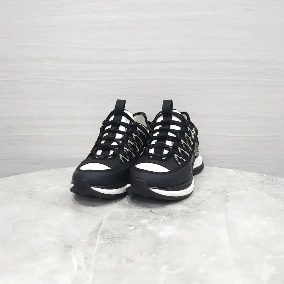 36 5 / CHANEL ミックスファイバー スニーカー ブラック G46009