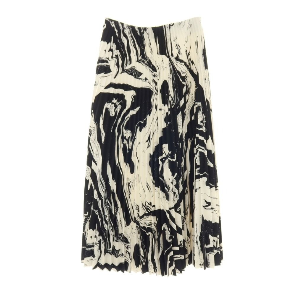 Marimekko プリーツロングスカート 中古】マリメッコ marimekko ポリエステル プリーツ ロングスカート