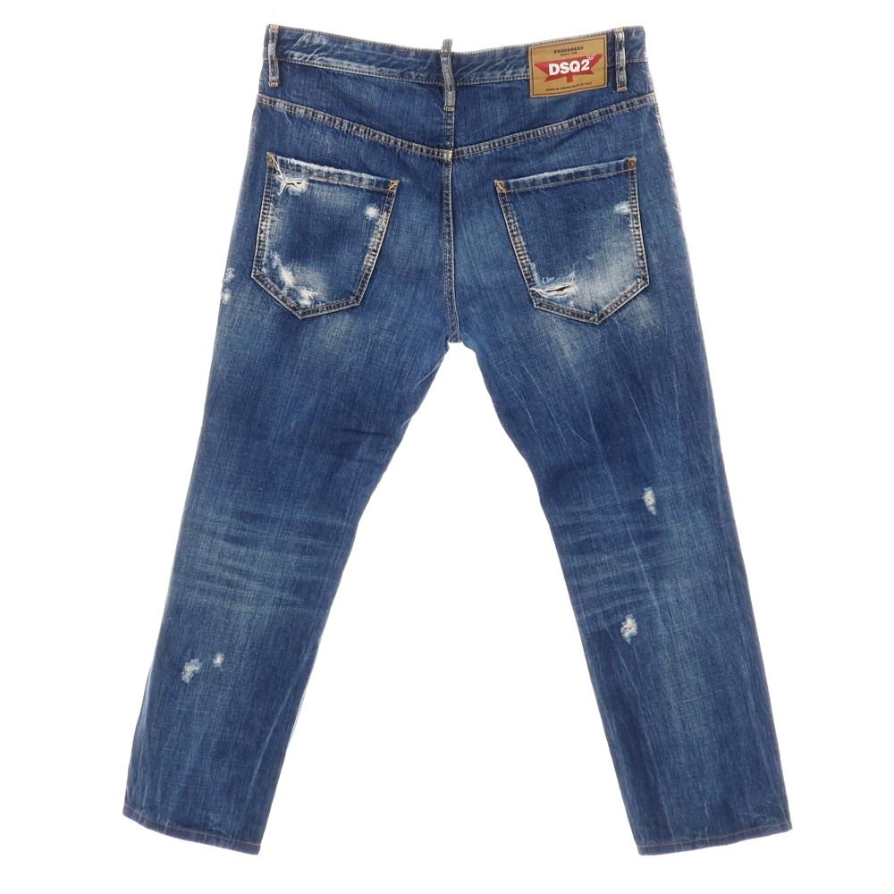 ディースクエアード DSQUARED2 ダメージ＆リペア加工 コットン デニム