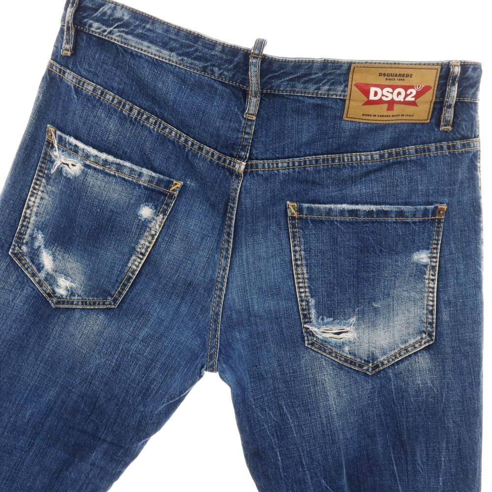 ディースクエアード DSQUARED2 ダメージ＆リペア加工 コットン デニム