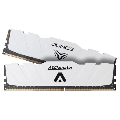 Acclamator DDR4 3200MHz 32GB(16GB x 2枚) デスクトップPC用 メモリ PC4-25600 XMP 1.35V ヒートシンク付きシリーズ ゲーム/高性能コンピュータに最適 ホワイトJu 8cded3e3