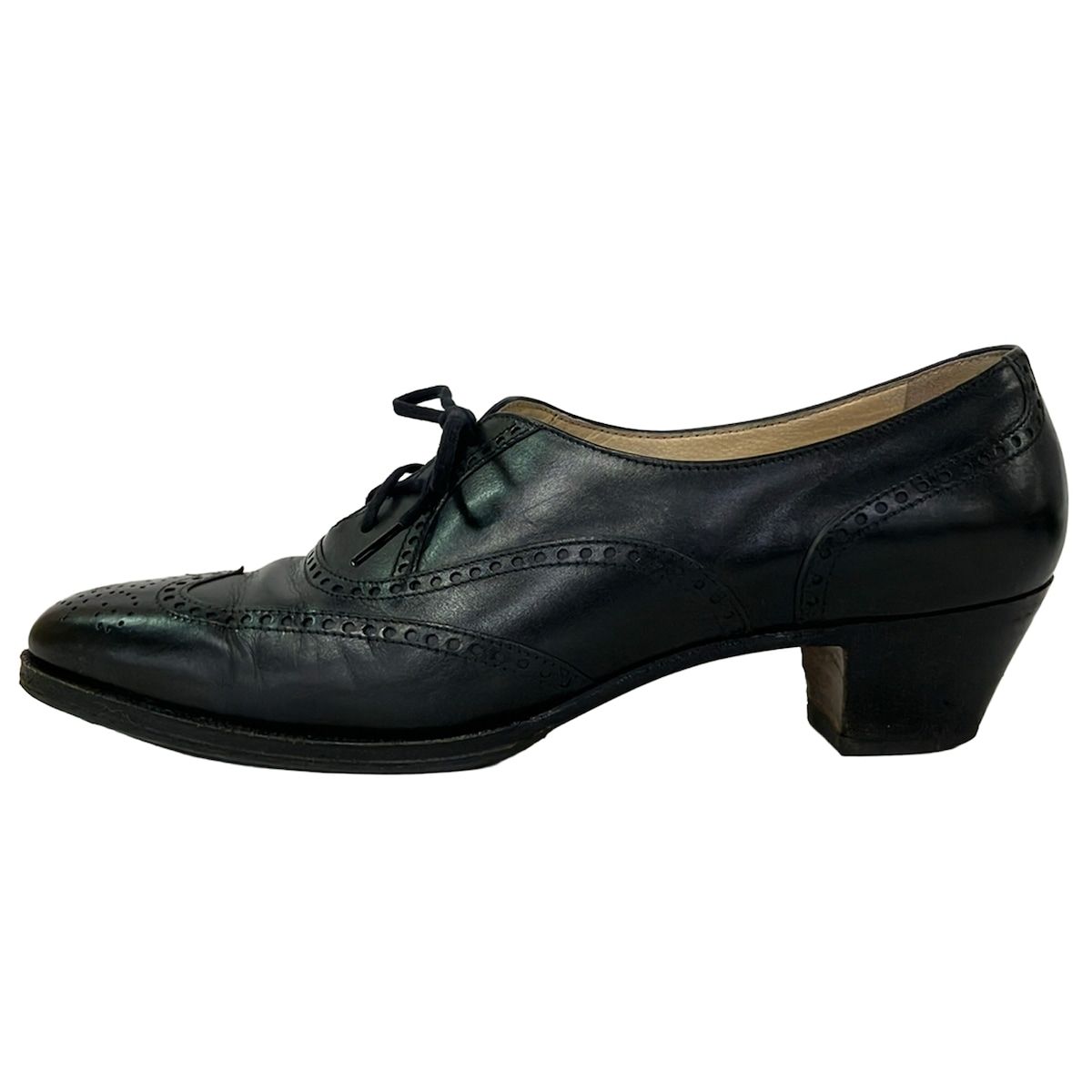 TANINO CRISCI 黒 スエード レースアップシューズ TANINO CRISCI(タニノクリスチー) シューズ 35 1/2 B レディース - 黒