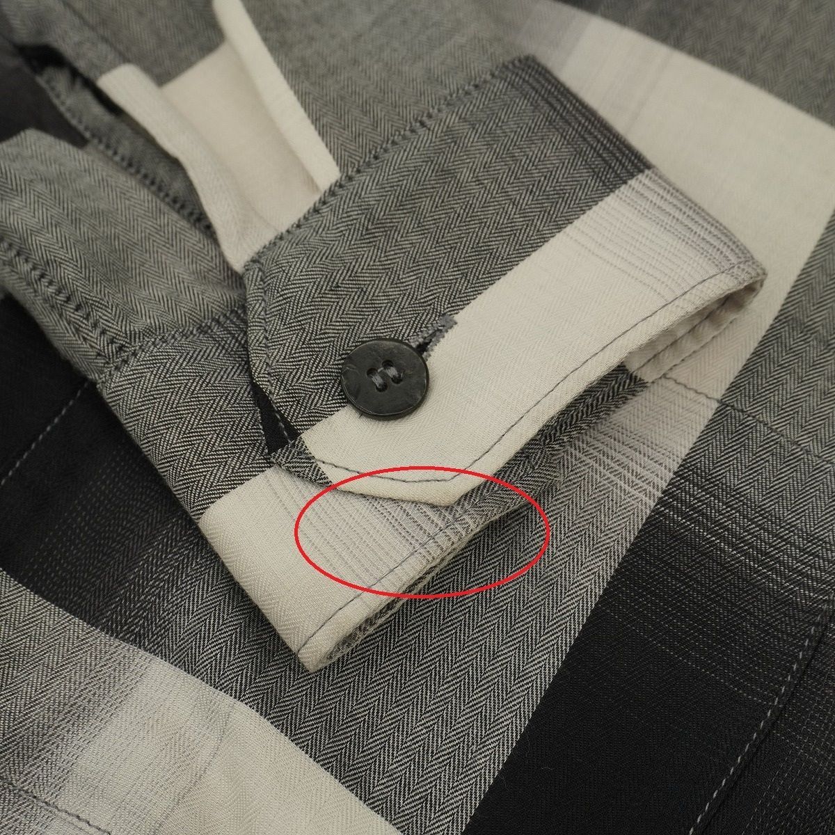 22SS UNUSED アンユーズド SUGARHILL シュガーヒル OMBRE CHECK OPEN 