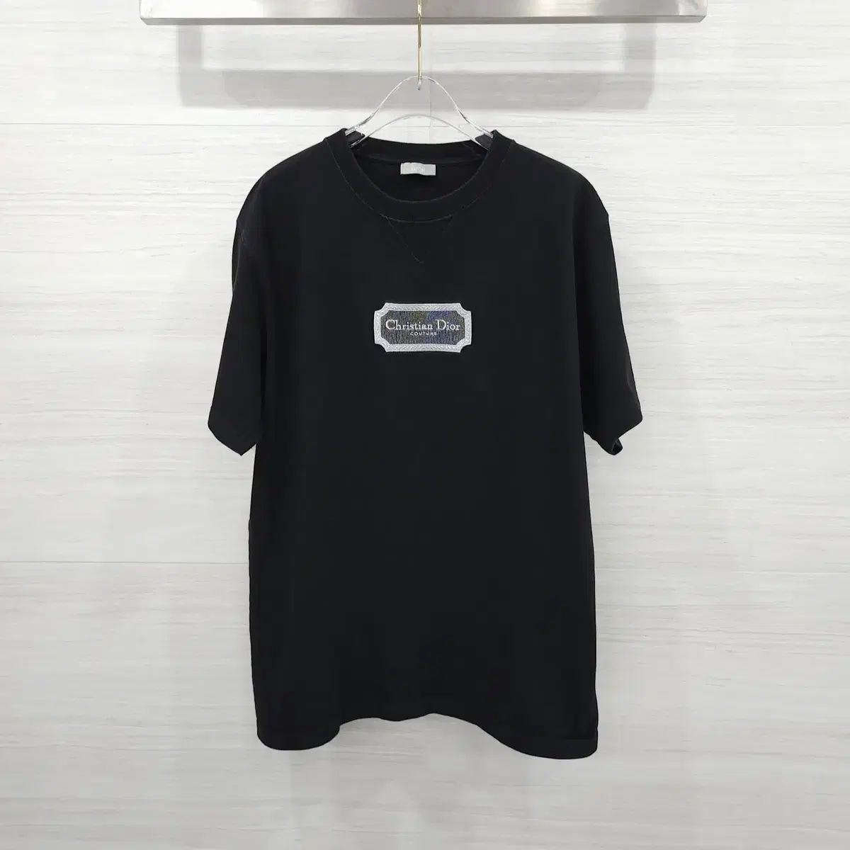 XXL / ディオール ブラック クチュール 刺繍 半袖 Tシャツ 343J696C0554