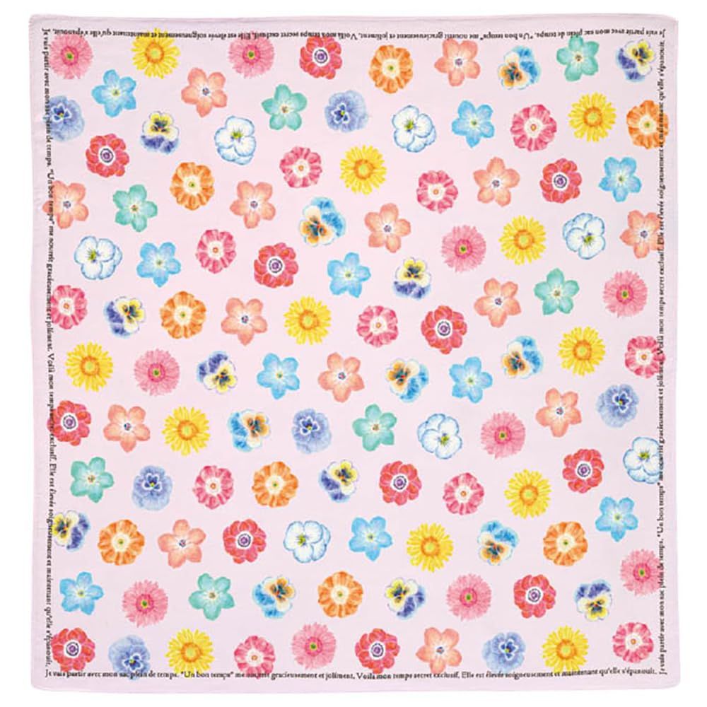 新品 ヘッズ 風呂敷 50×50cm ピンク 10枚 コットン 花柄 HEADS CTN-FUR1
