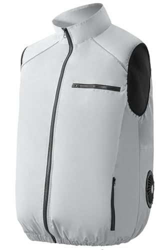 ☆新品☆[AAL] 空調作業服 ベスト ファン付きベスト 空調ウェア 作業服 冷却服 3D循環送風 3段階風量調節可 超軽量 通気 M-2XLサイズ 最大25時間送風 UVカット PSE認証済 熱中症予防 猛暑対策 男女兼用 L 61ea6240