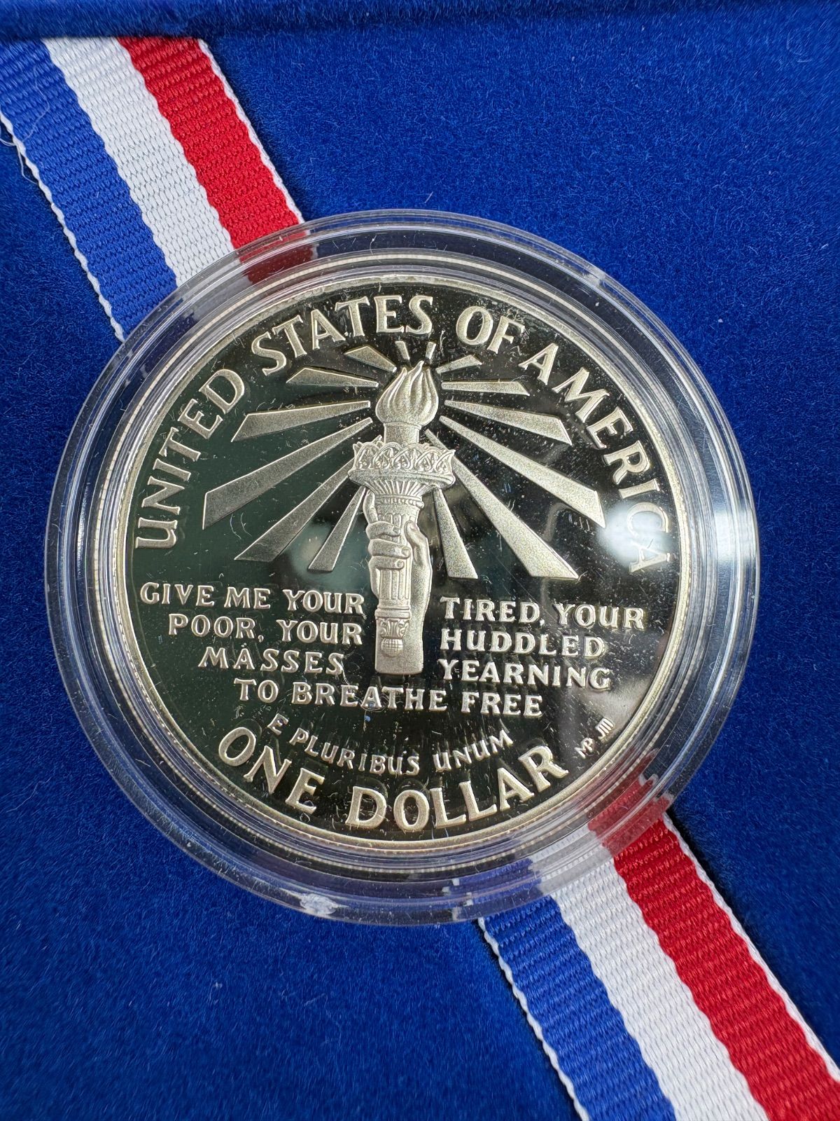 1986 自由の女神記念銀貨 1ドル プルーフ銀貨 Liberty Silver Dollar