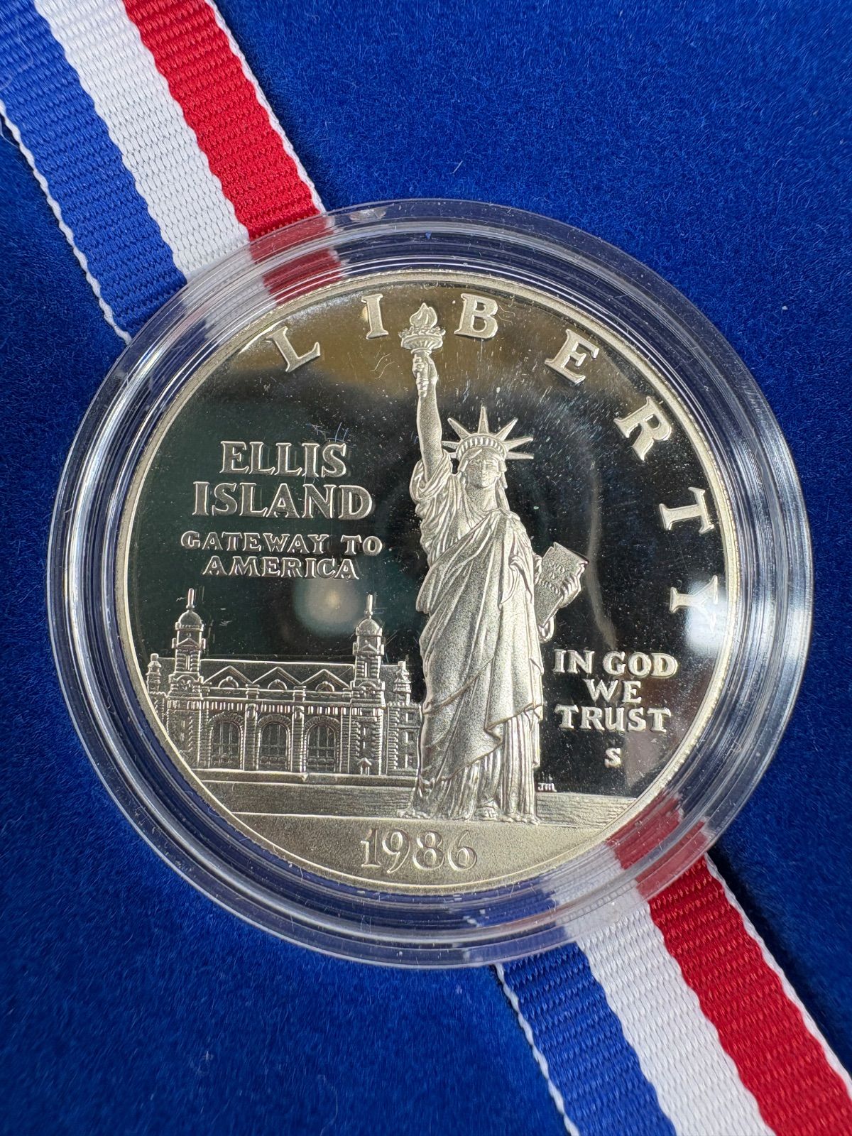 1986 自由の女神記念銀貨 1ドル プルーフ銀貨 Liberty Silver Dollar