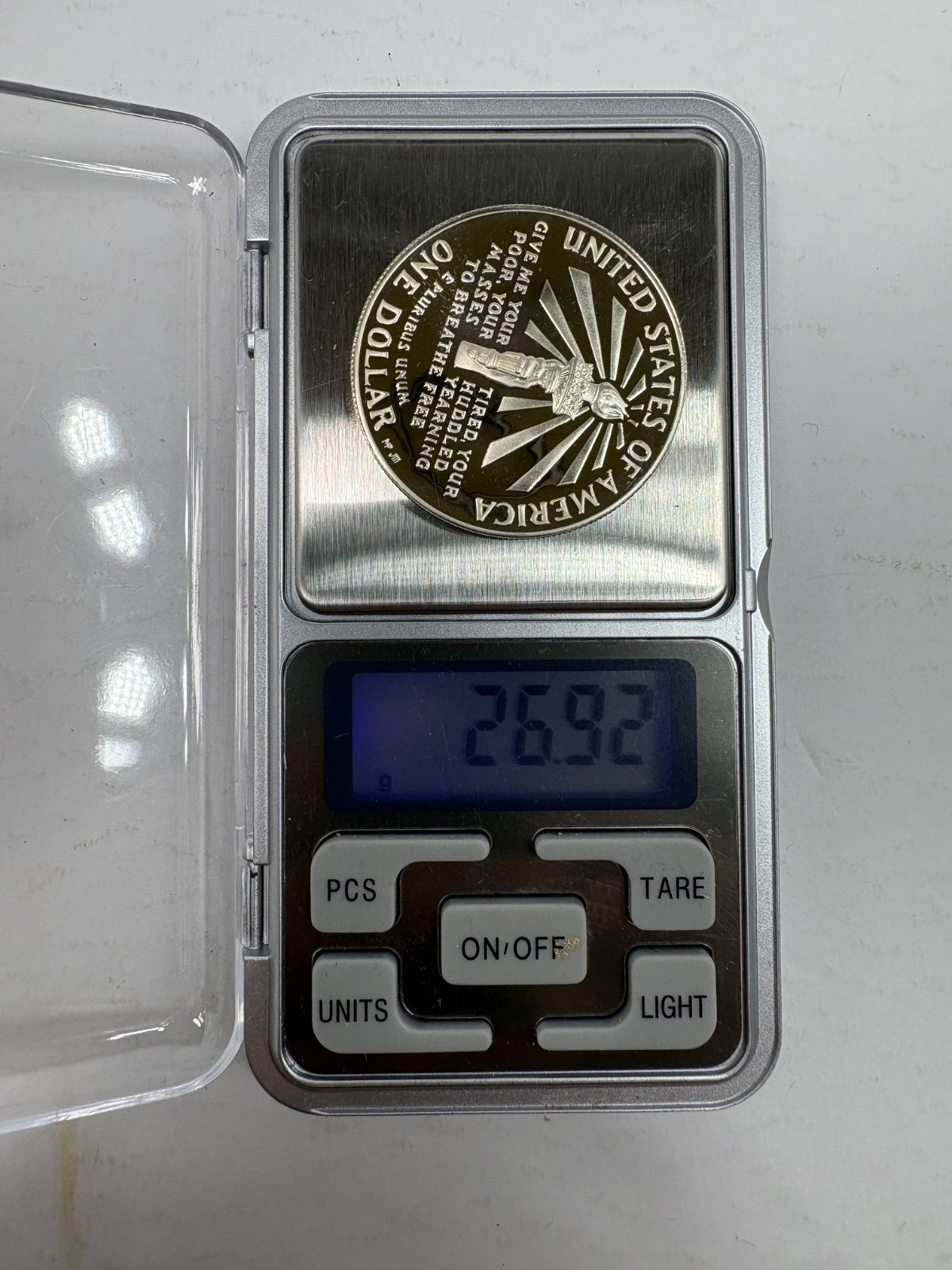 1986 自由の女神記念銀貨 1ドル プルーフ銀貨 Liberty Silver Dollar