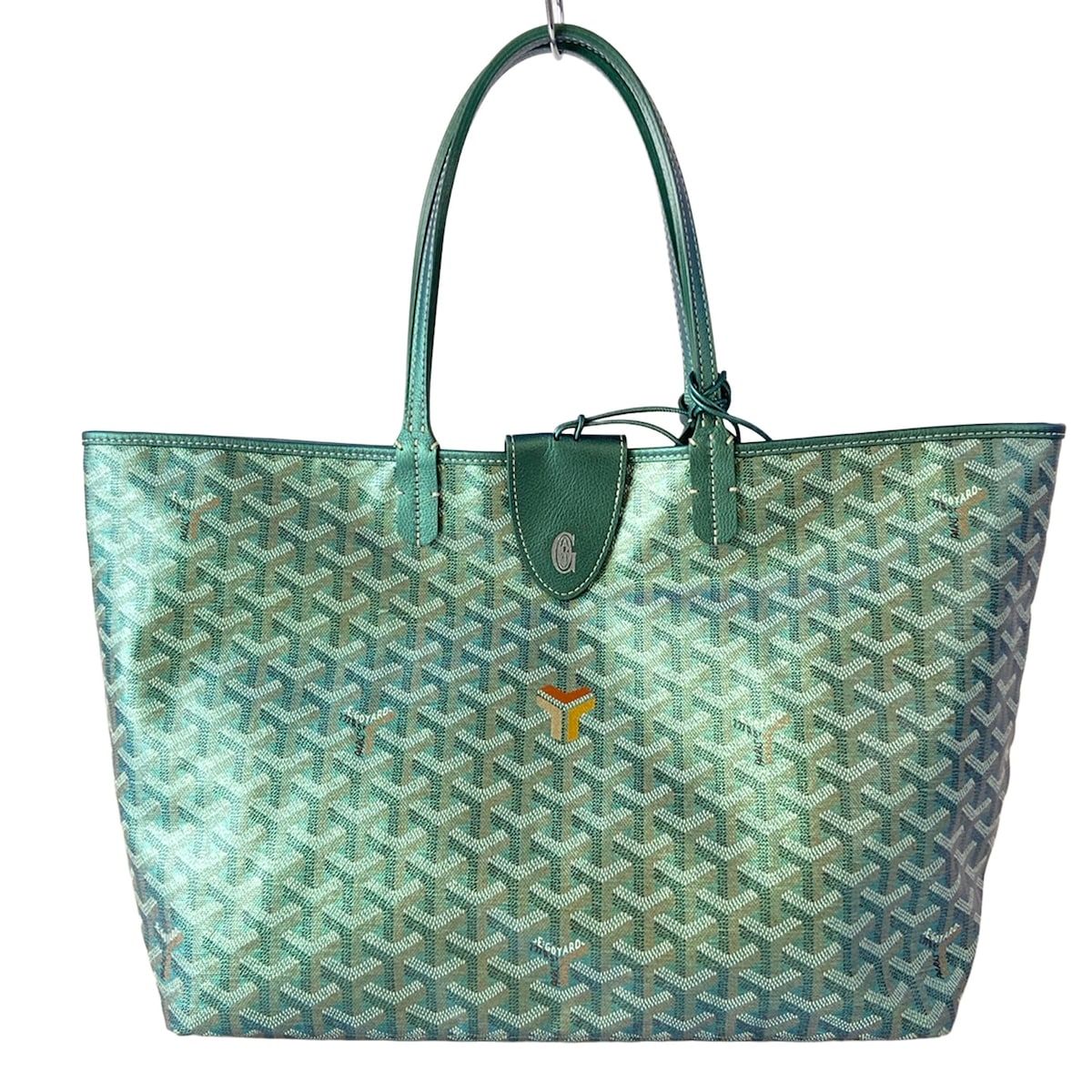 GOYARD(ゴヤール) トートバッグ美品 サンルイPM パールグリーン 2024年限定/パーリーゴヤールディンキャンバス レザー