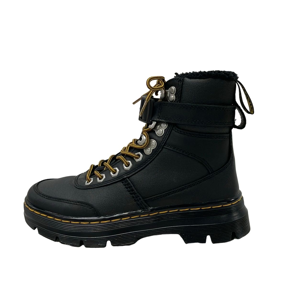 Dr.Martens(ドクターマーチン) ブーツ EU 37 レディース COMBS TECH FL 黒 レースアップ/インソール取外し可 レザー