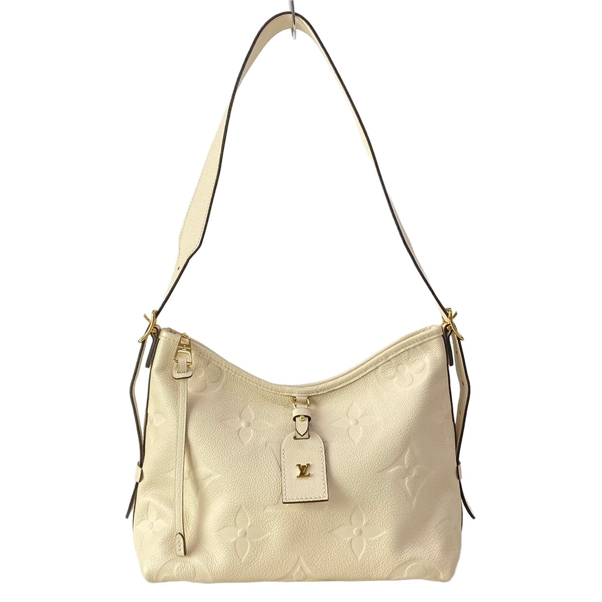 LOUIS VUITTON(ルイヴィトン) ショルダーバッグ モノグラム・アンプラント キャリーオールジップNMPM M46293 クレーム レザー、牛革