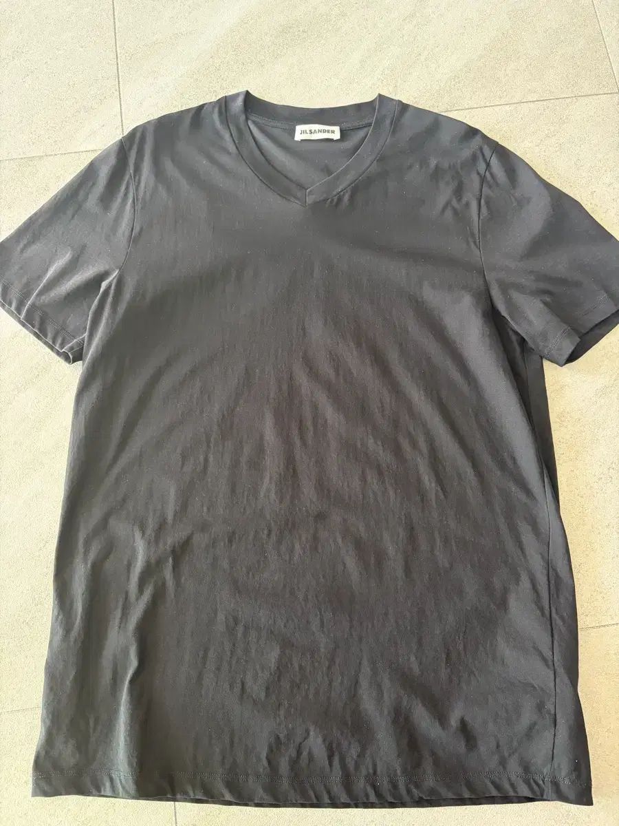 Jil Sander ジルサンダー ブラック 半袖 Vネック Tシャツ L