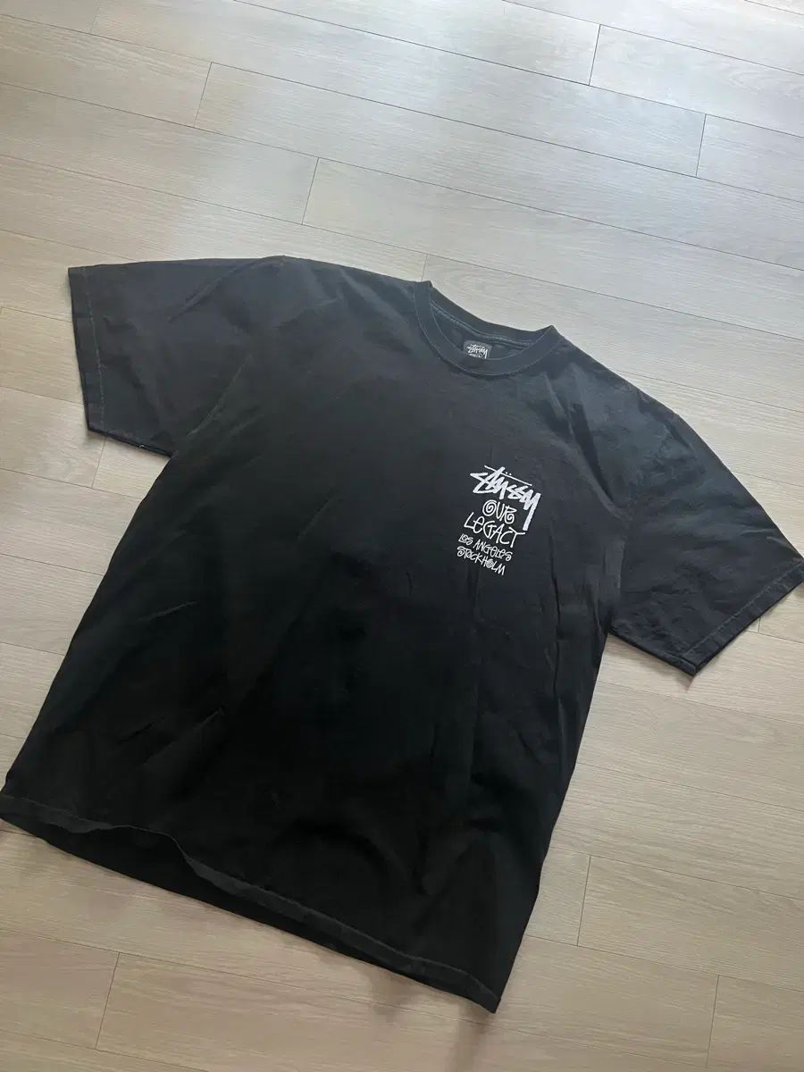 STUSSY OUR LEGACY サーフマン PIGMENT ダイド Tシャツ ブラック