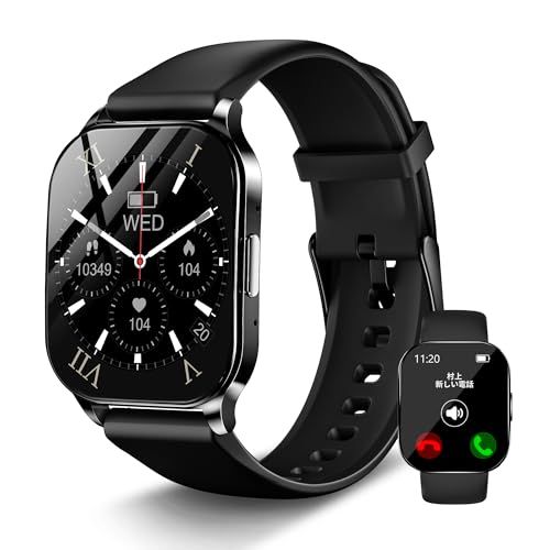 【2026最新ChatGPT&AI文字盤】 KJKD L1スマートウォッチ AMOLED 24時間睡眠管理 常時表示 1.5時間充電 iPhone/アンドロイド対応 Smart Watch 腕時計 Bluetooth5.3通話 メッセージ通知 284dfc2f