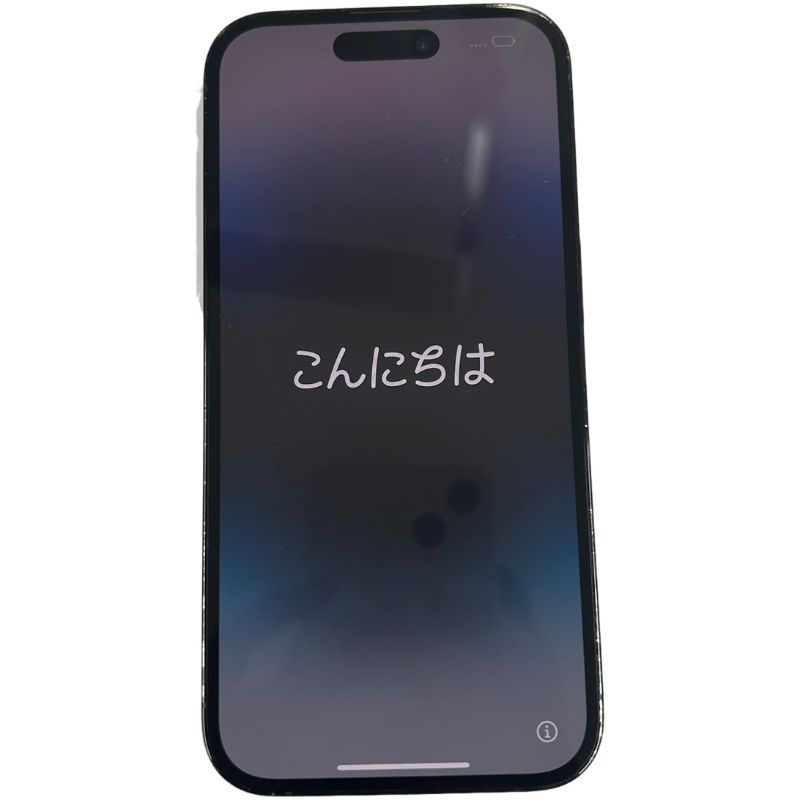 SIMフリー Apple iPhone 14 Pro 128GB MPXU3J/A au 〇判定 スペース