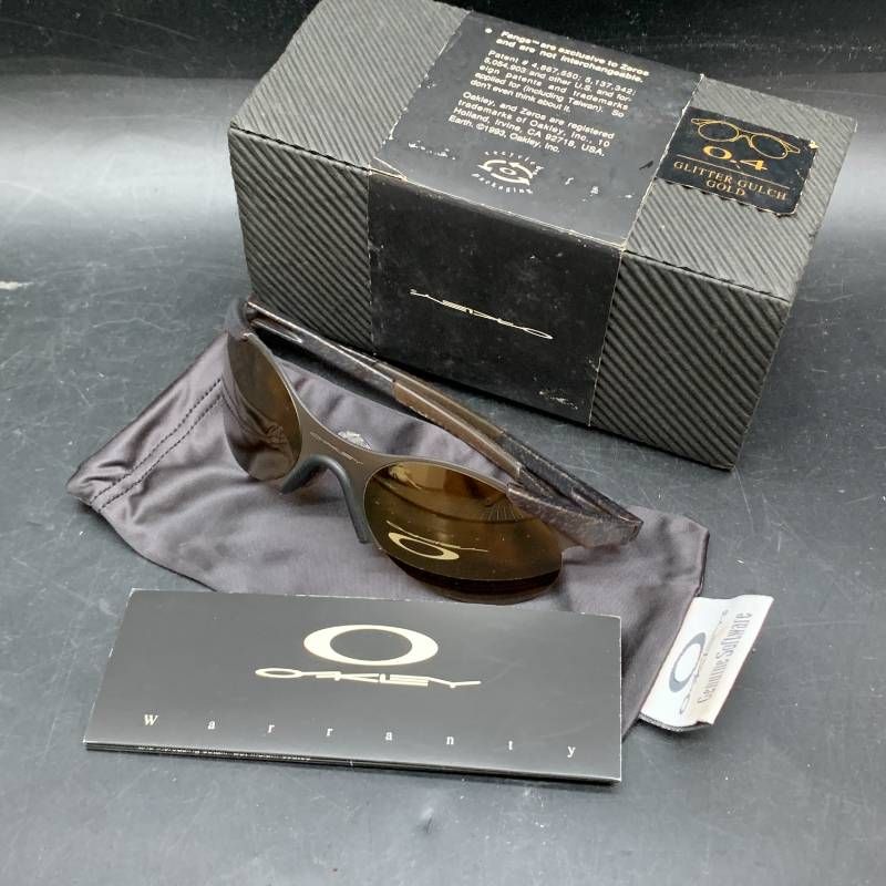 Z427　Oakley イリジウムレンズ　ヴィンテージサングラス「Zero 0.4」 GLITTER GULCH GOLD