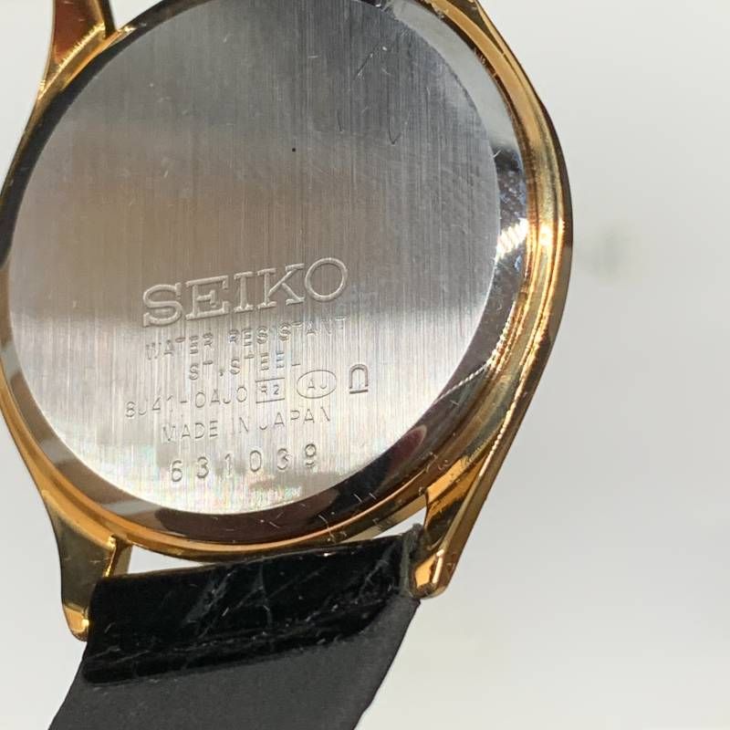 Z467可動 Seiko 8J41?0AJ0 Dolce ゴールド文字盤 クォーツ 腕時計