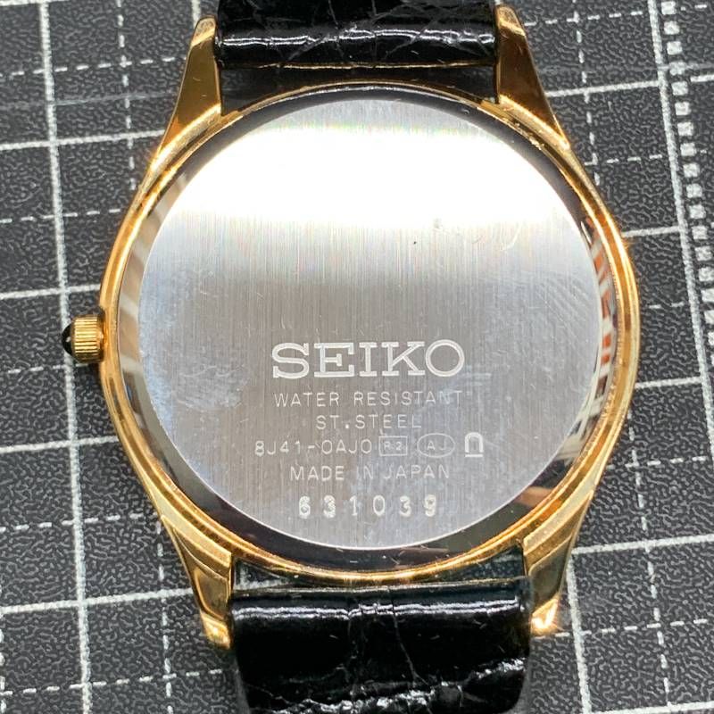 Z467可動 Seiko 8J41?0AJ0 Dolce ゴールド文字盤 クォーツ 腕時計