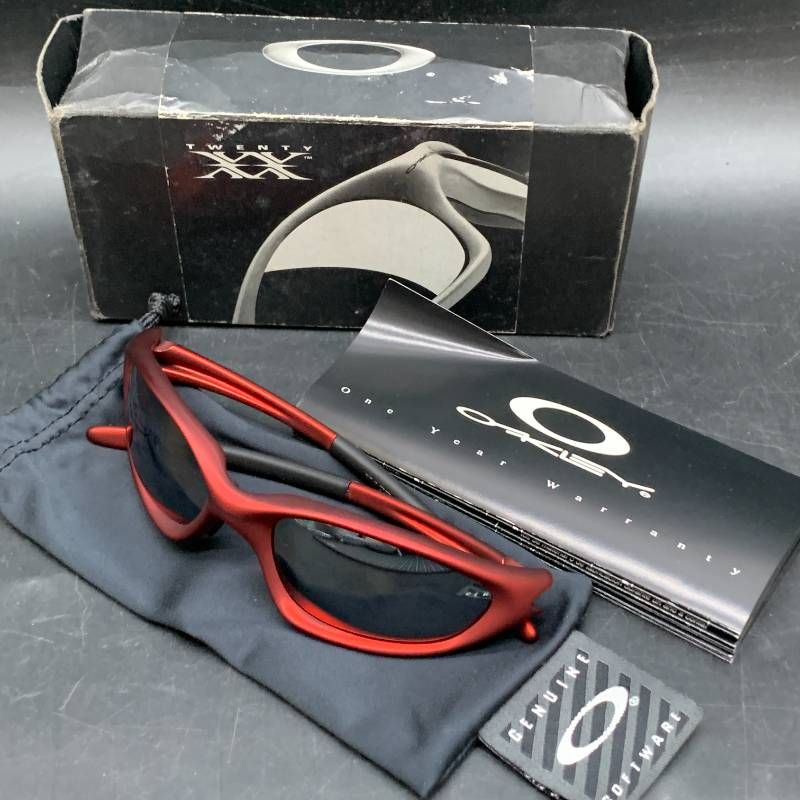X438オークリー　マットレッドフレーム　廃盤　Oakley Twenty XX　サングラス　メンズレディース
