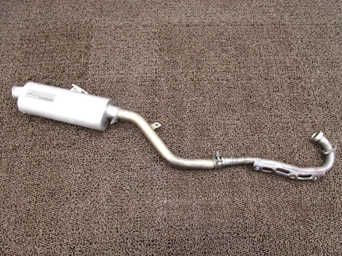 Dトラッカー 社外 RSV マフラー サイレンサー □B7850！LX250E カスタム素材に カワサキ 【 LX250DE 】 D-TRACKER キャブ車 動画有