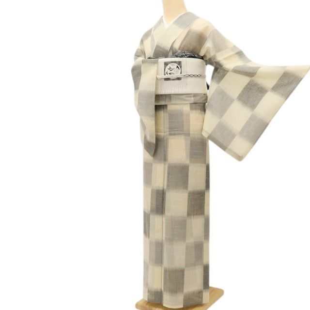 百華❀Y5083◇正絹 紗紬 居敷当て付き 手縫い仕立て - メルカリ